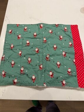 Brand new Handmade Christmas Santa cotton Dish drying mat